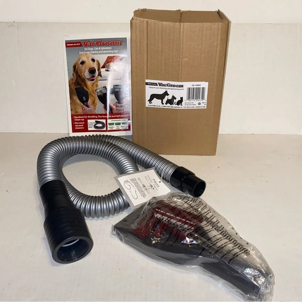 Penn-Plax VacGroom for Dogs Cats & Upholstery Easy to Use Cleaning & Grooming